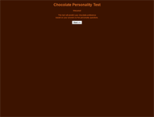 Tablet Screenshot of chocolatepersonality.com